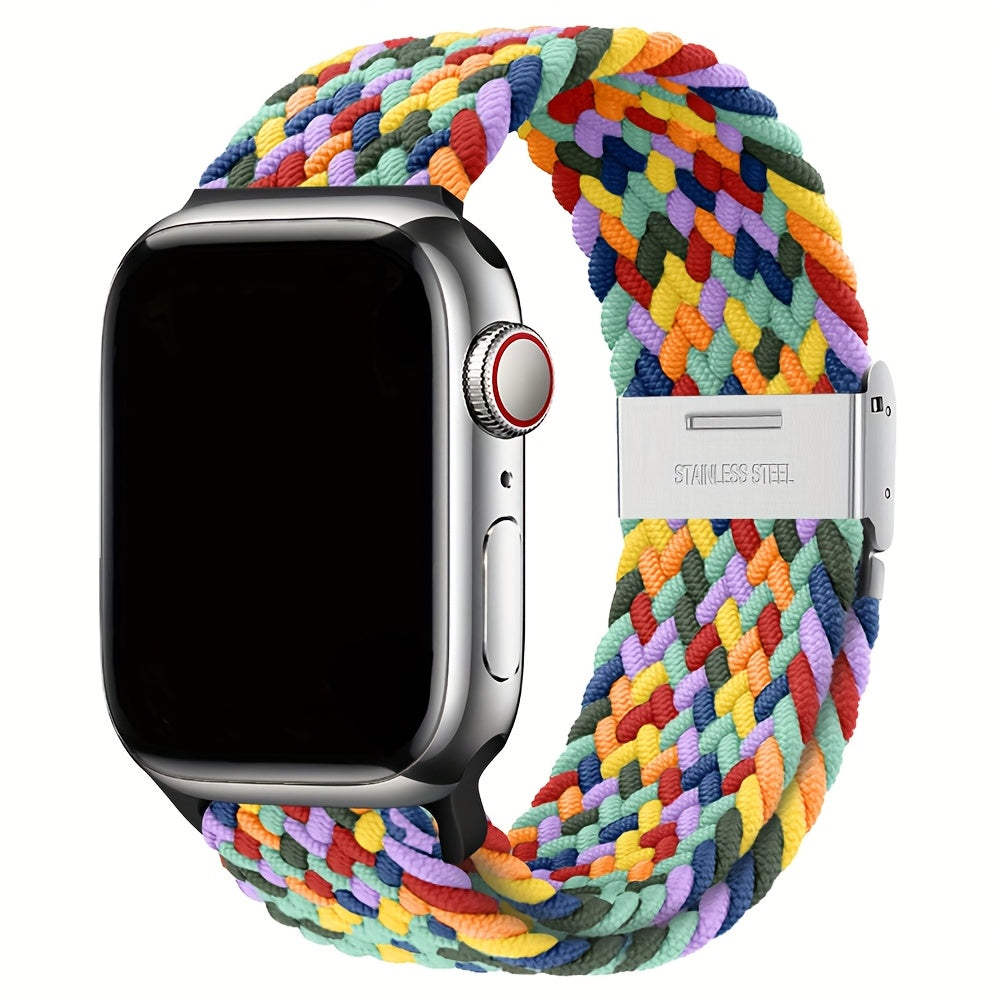 Moslashuvchan Naylon bilan to‘qilgan Solo Loop soat bandi, Apple Watch Series 1-9 Ultra 2 42mm 44mm 45mm 49mm uchun suv o'tkazmaydigan