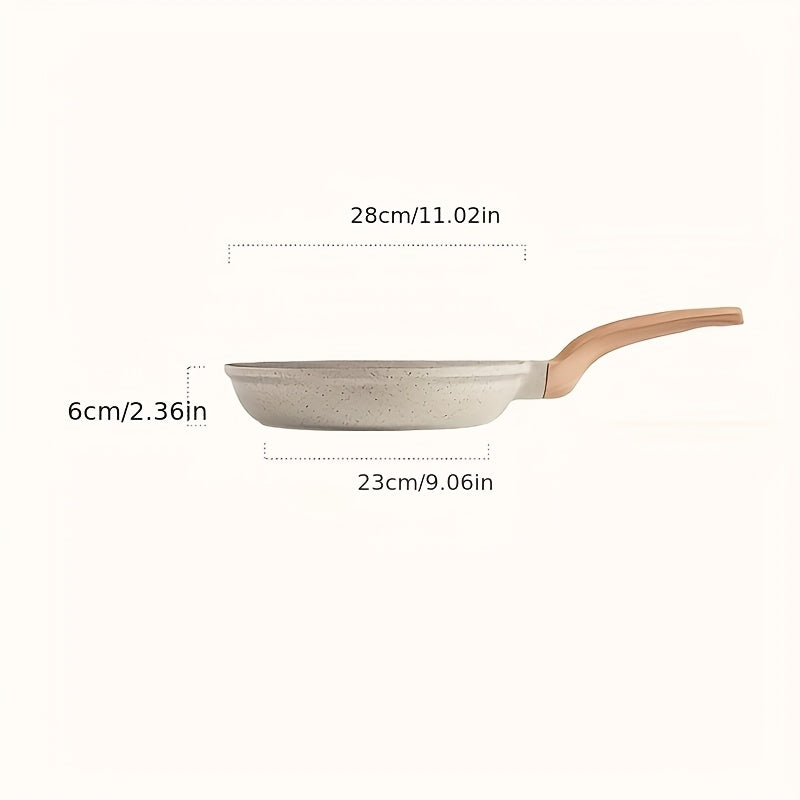 Kitchen pan for sautéing steaming and stewing non-stick easy cleaning outdoor use