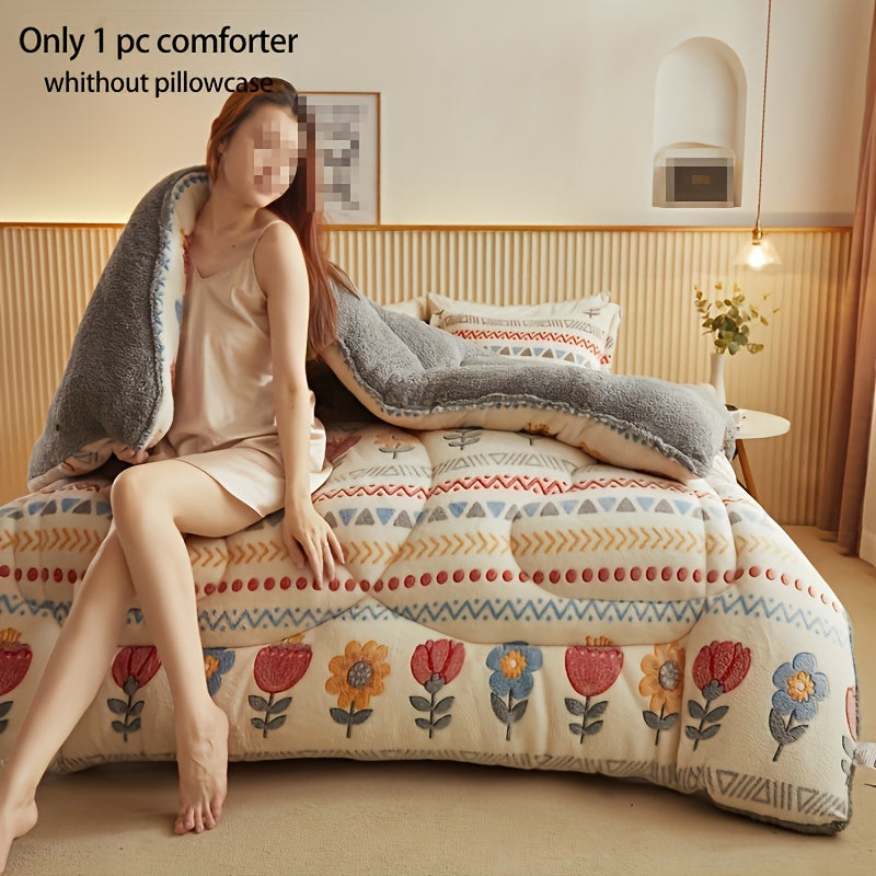 Bohemiya gulli velur quvvatlovchi to'plam, barcha mavsumlar uchun qilingan mikroto'lqinli yostiq to'shagi