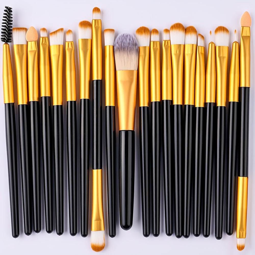 Women Makeup Brush Set 34 Pcs Soft Synthetic Hair Eye Shadow Foundation