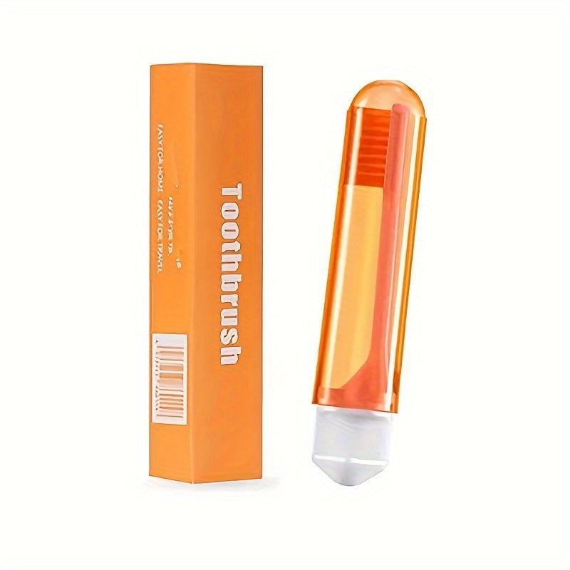 Travel Toothbrush Soft Bristles Compact Waterproof Cap for On-the-Go Cleaning