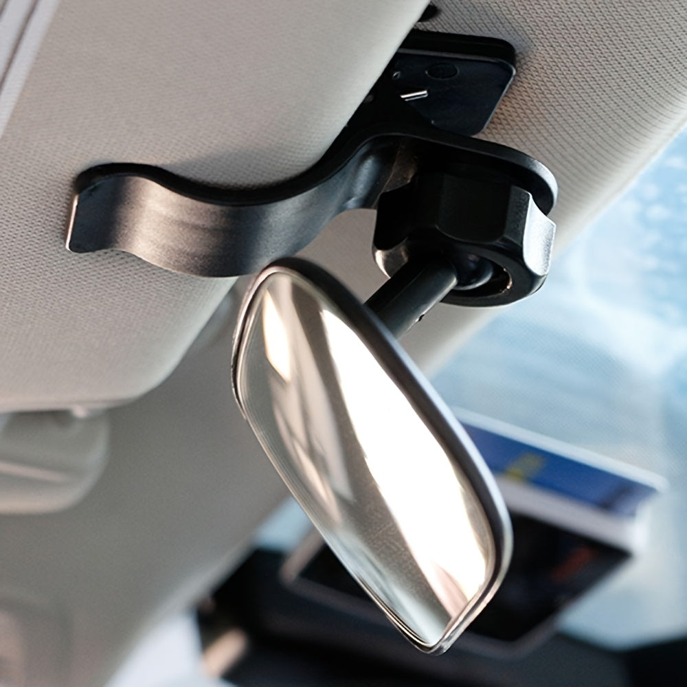 Universal Rearview Mirror for Cars Wide Angle Convex ABS Black