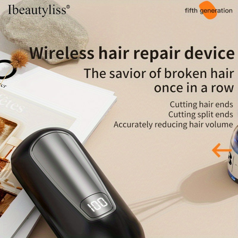 Split Ends uchun simsiz soch kesgich - To‘liq avtomatik, ko‘p funksiyali elektrli trimmer, USB orqali quvvatlanadigan 18650 litiy batareyali, yumshoq va aniq boshqaruv, Uy salonida foydalanish uchun ideal