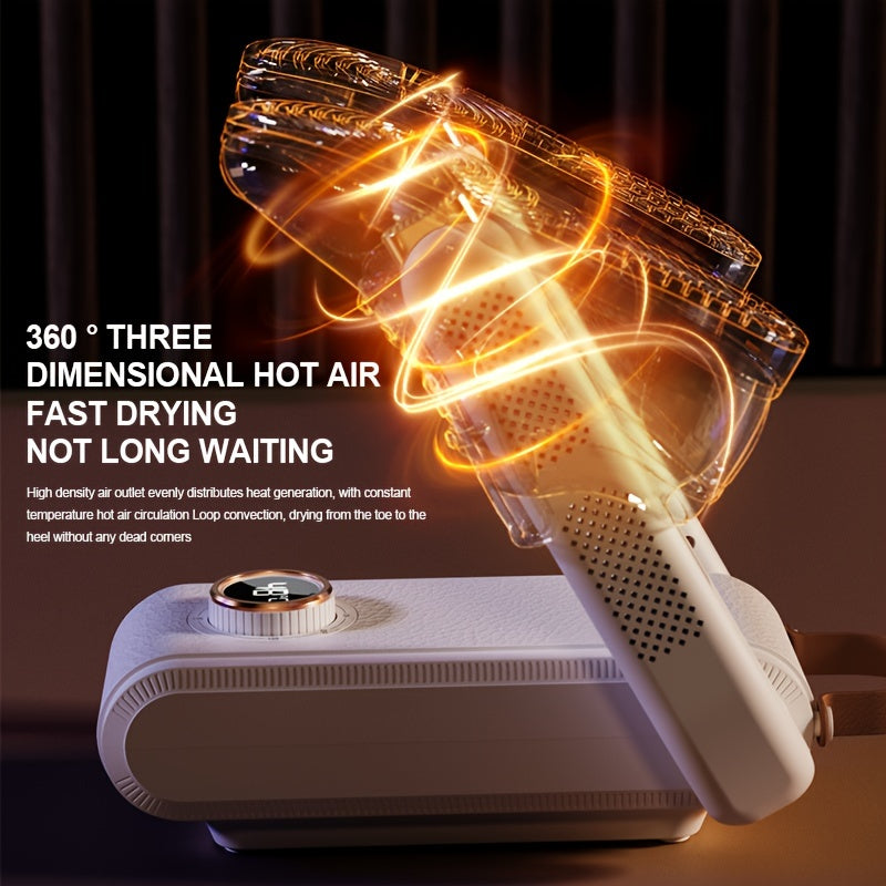 Portable Shoe Dryer with Timer Foldable Design Dehumidifier 220V