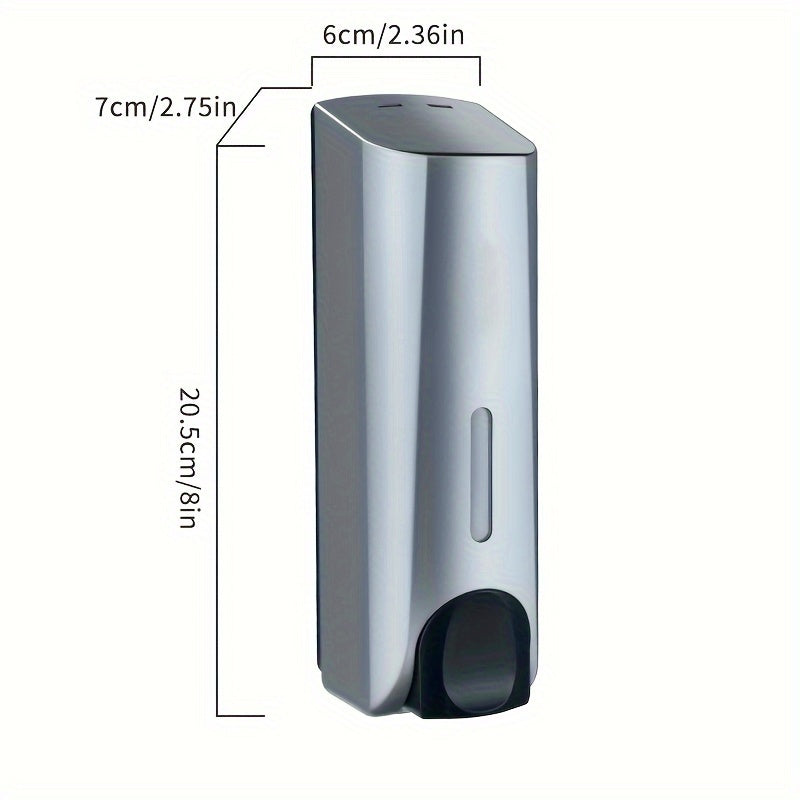 Wall-Mounted Soap Dispenser for Bathroom and Kitchen Storage, Plastic, Modern Design
