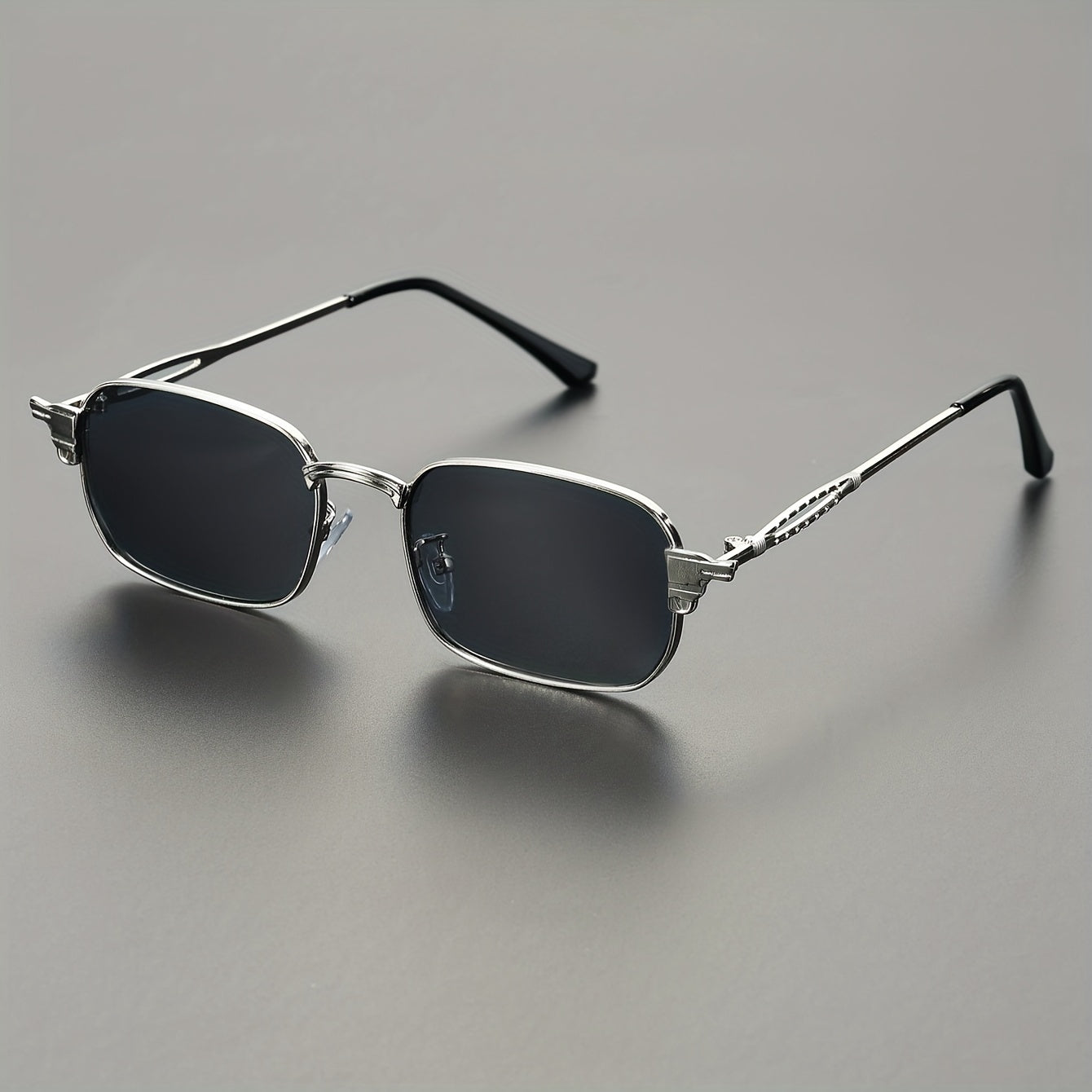 Men's Retro Denim Square Glasses Fashion Eyewear Unisex Stylish