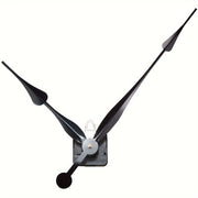 12-Inch Black Plastic Clock Movement with High Torque Long Shaft and Assembly Required