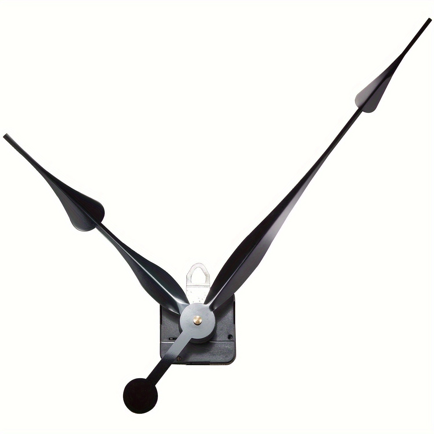 12-Inch Black Plastic Clock Movement with High Torque Long Shaft and Assembly Required