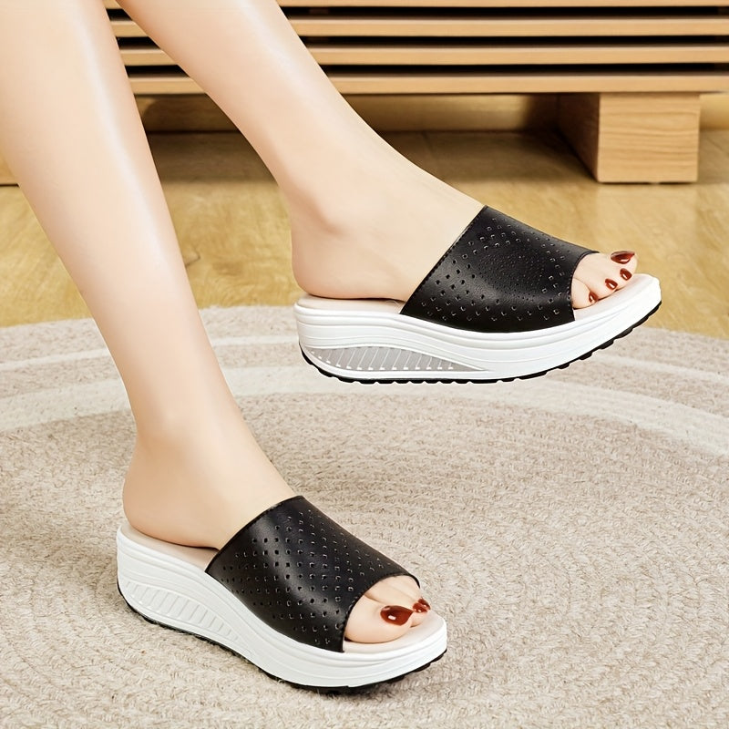 Women's Breathable Mid-Heel Sandals Lightweight Comfortable All-Season