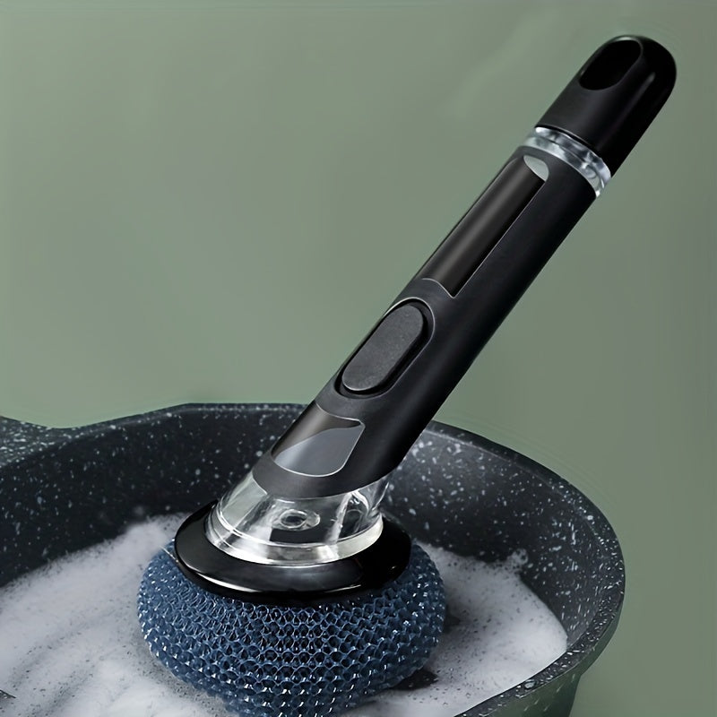 Oziq-ovqat idishlari, qozonlar va qozonlarni samarali tozalash uchun uzun tutqichli suyuqlik to'ldirish tozalash cho'tkasi. Shuningdek, yotoq xonasini tozalash uchun ham juda mos. Ushbu qo'l cho'tkasi tozalash suyuqligini tejaydi va tozalash oson.