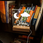 Custom LED Night Light Moon and Stars USB Desk Light Personalized Gift