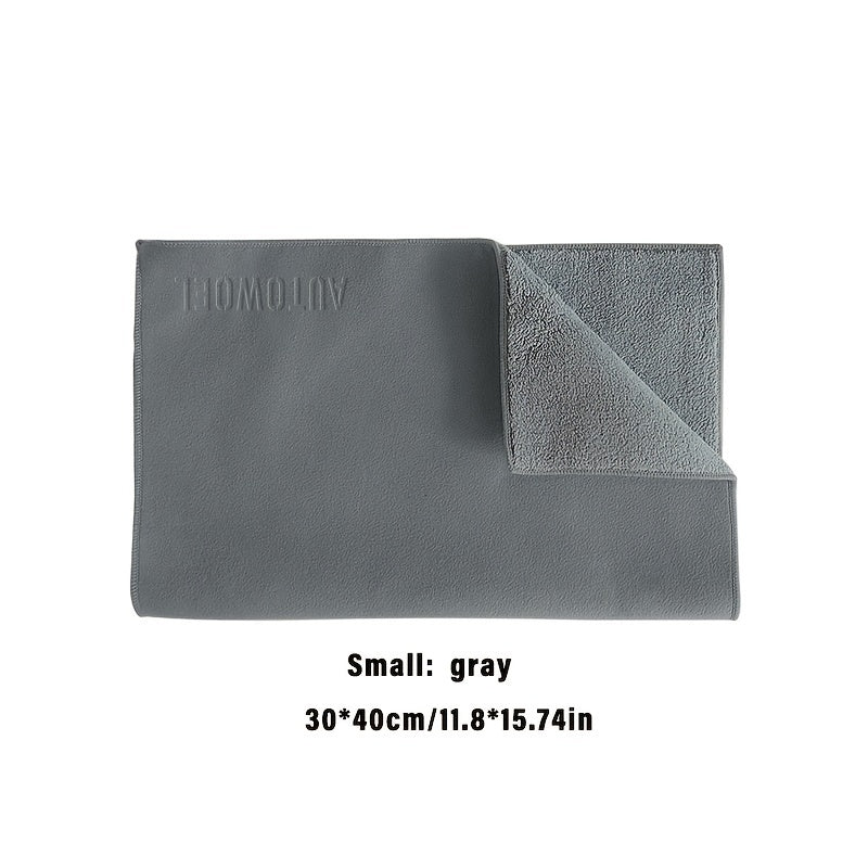 Toalla de limpieza para coche de microfibra de terciopelo, no se decolora, súper absorbente, de forma oblonga