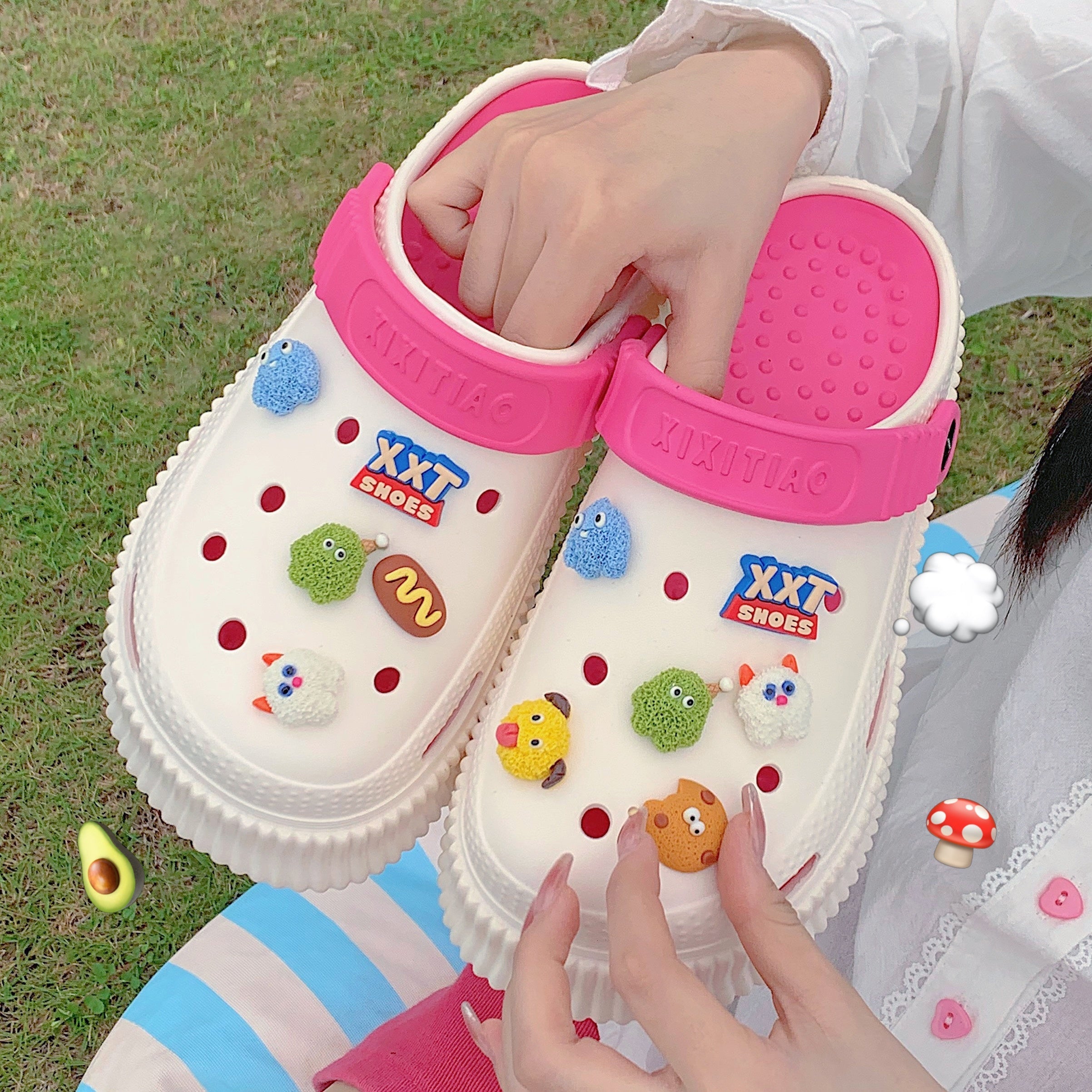 Women's Hollow-Out Slide Sandals EVA Non-Slip Animal Cartoon Summer Spring