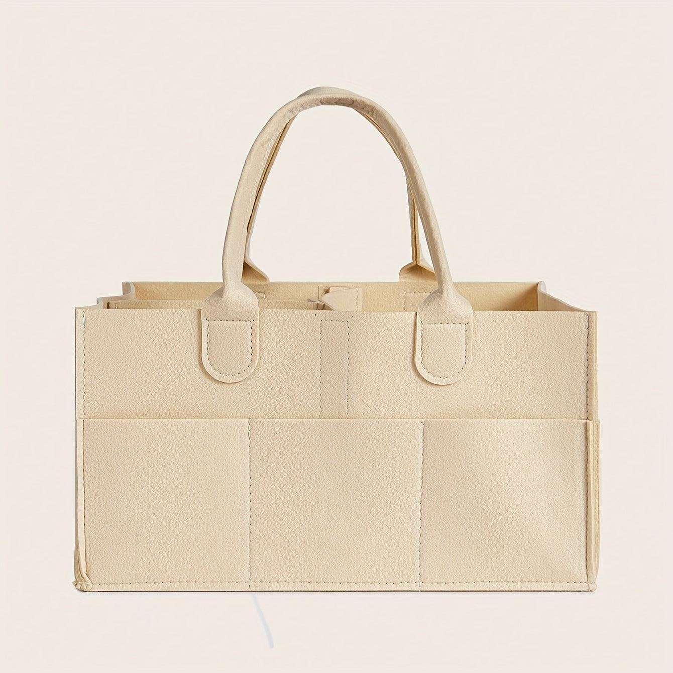 Organizador portátil para pañales con divisores desmontables, cesta de almacenamiento para bebés