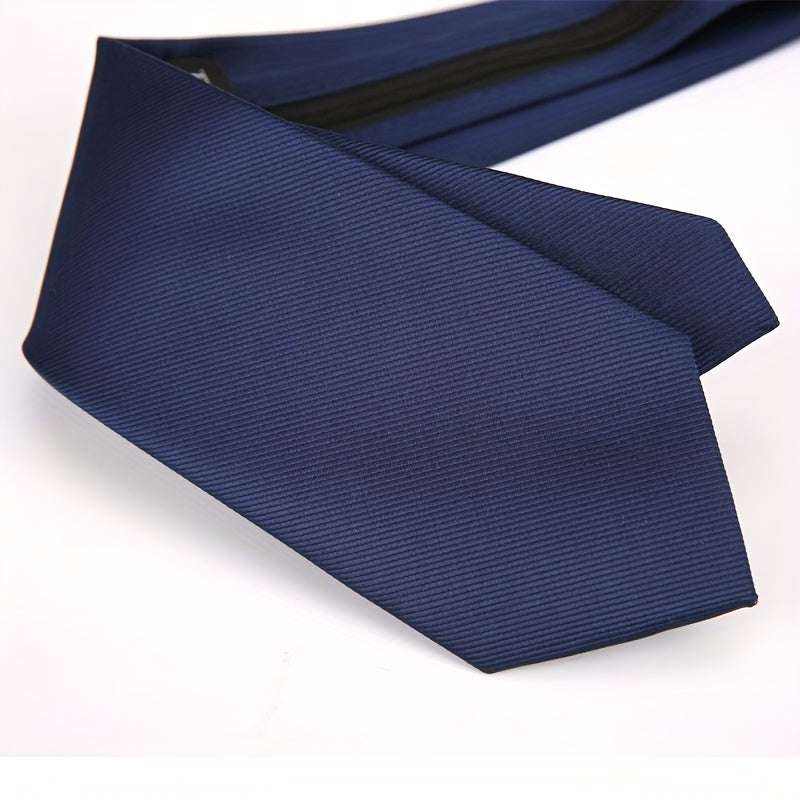 Men's Adjustable Solid Ties for Business Attire and Gifting