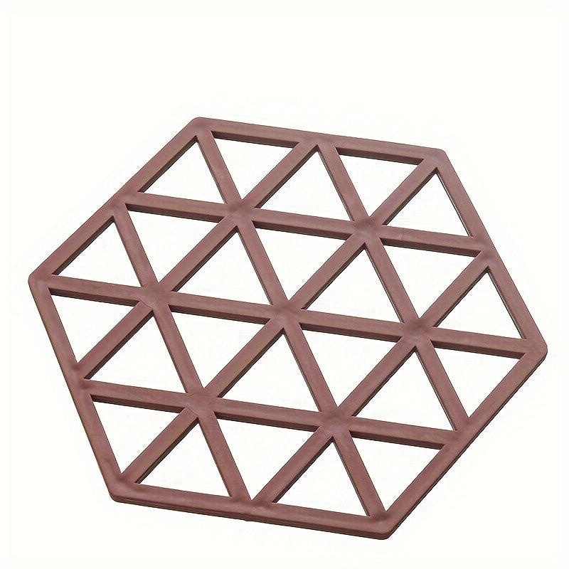 Set of Plastic Cubby Shelf Coasters with Geometric Pattern, Heat-Resistant, Non-Slip