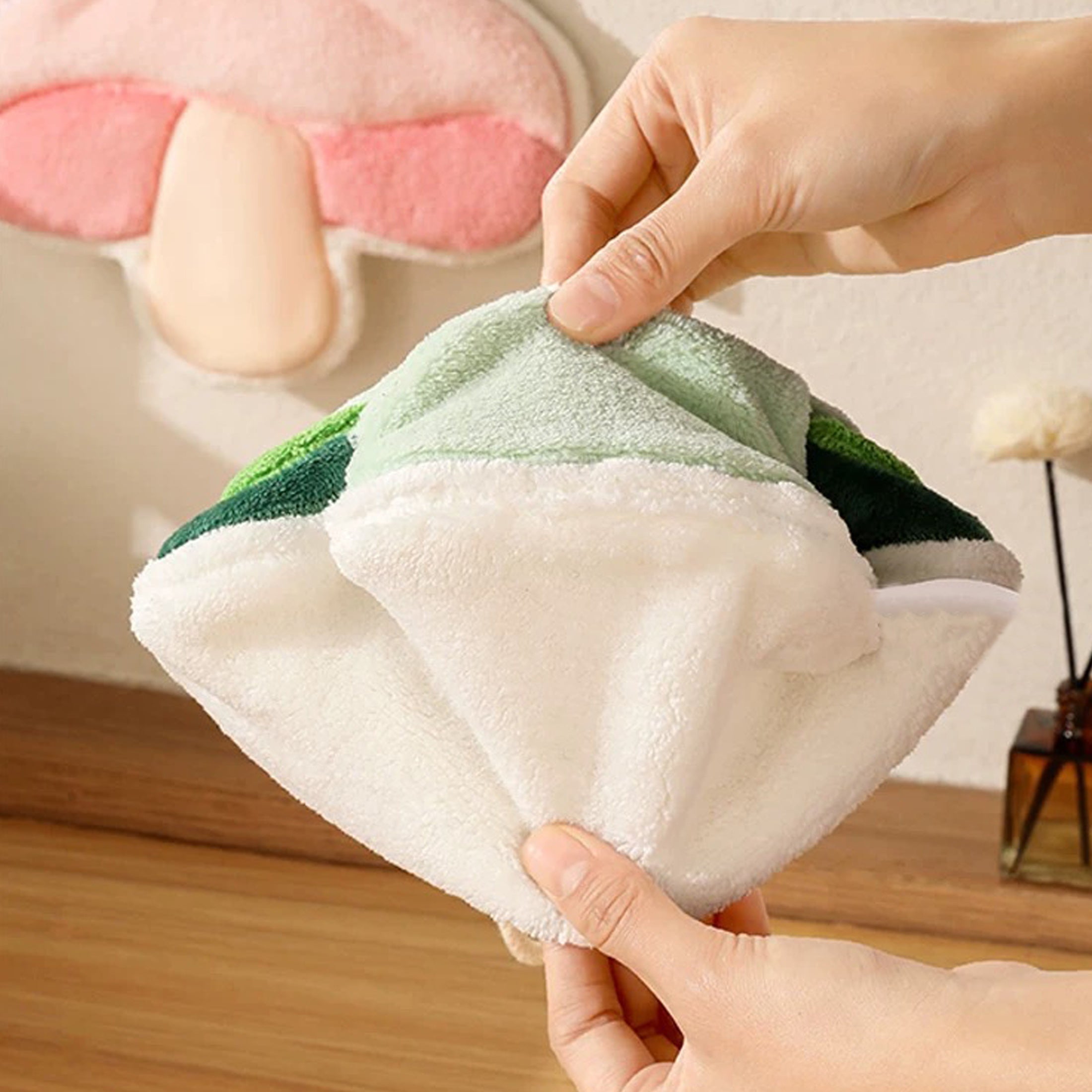 Coral Fleece Halloween Pumpkin Hand Towel Absorbent Kitchen Bathroom Decor