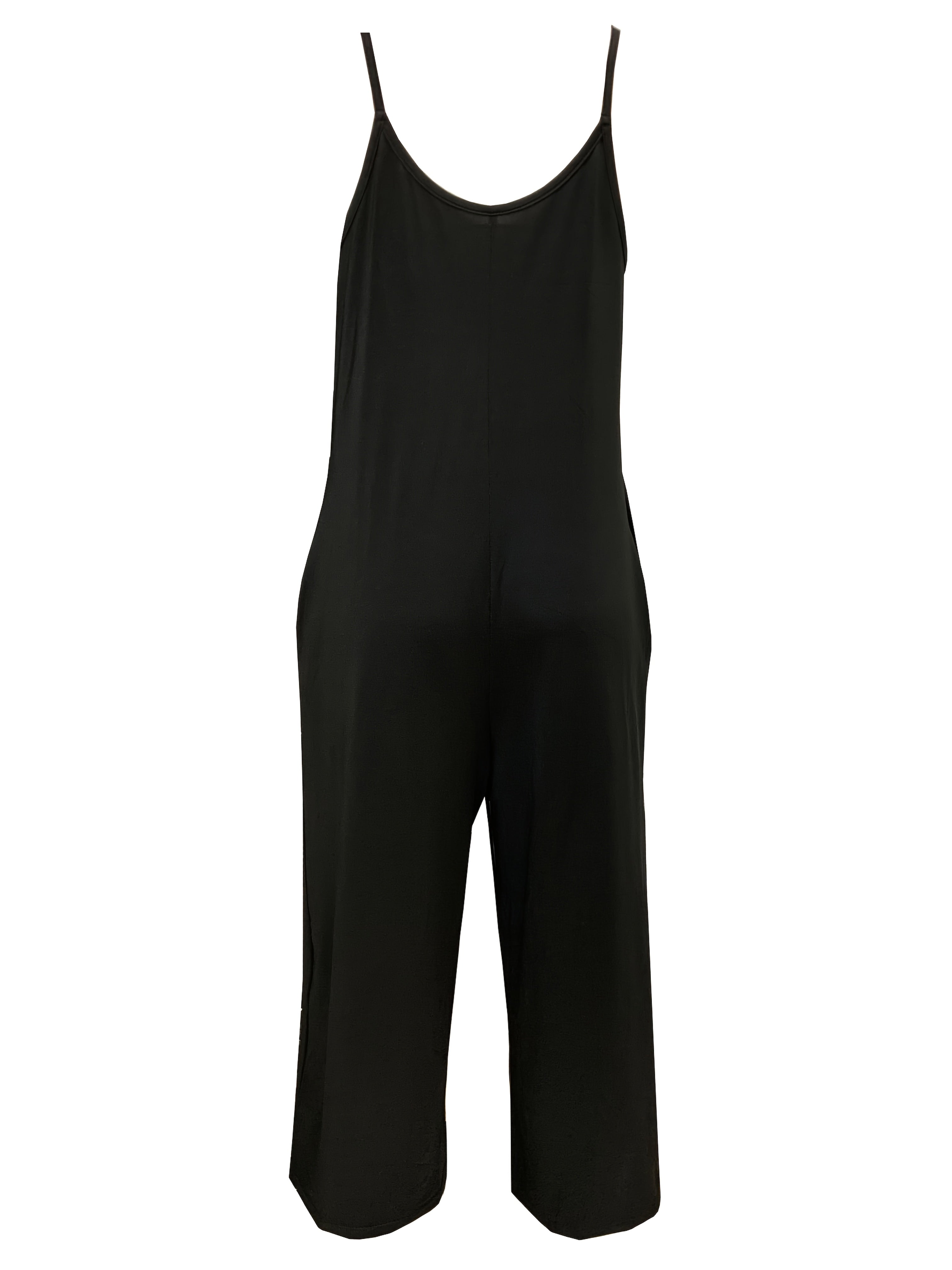 Body de tirantes de color sólido para mujer de talla plus, sin mangas y con pliegues, para vacaciones