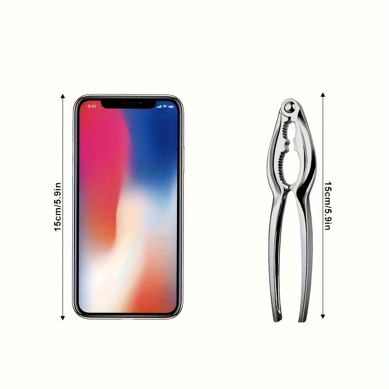 Multifunctional Zinc Alloy Nutcracker Set for Cracking Nuts and Shellfish