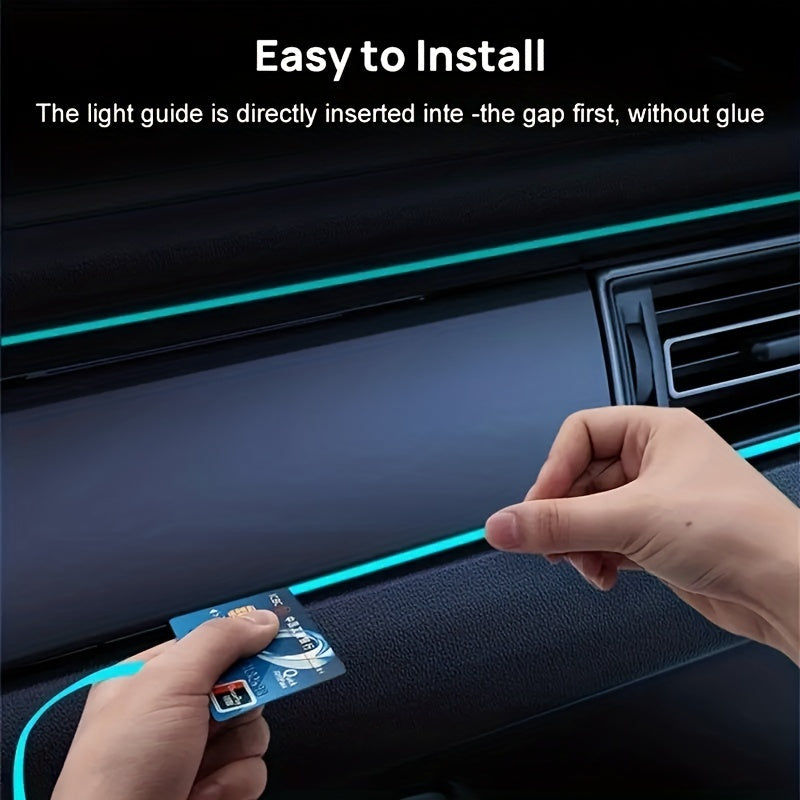 RGB LED автомобильная внутренняя подсветка, световая лента 2м 4м, USB, гибкий неон