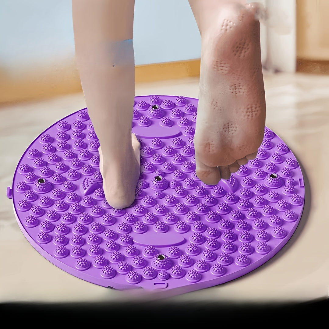 Round TPE Foot Massage Mat for Deep Tissue Pressure Relief and Blood Circulation