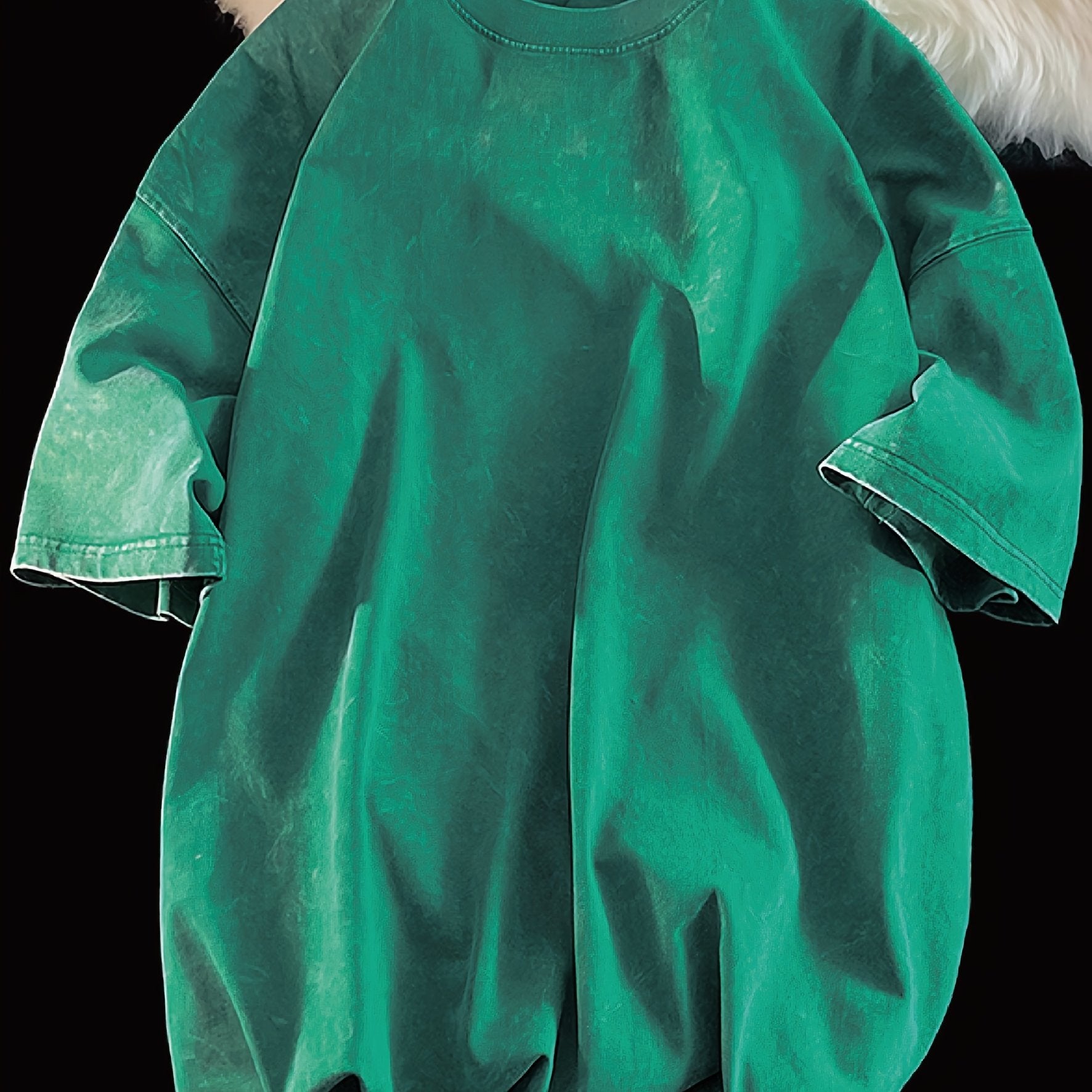 Unisex Vintage Tie Dye Cotton T-Shirt with Crew Neck and Loose Fit for Summer