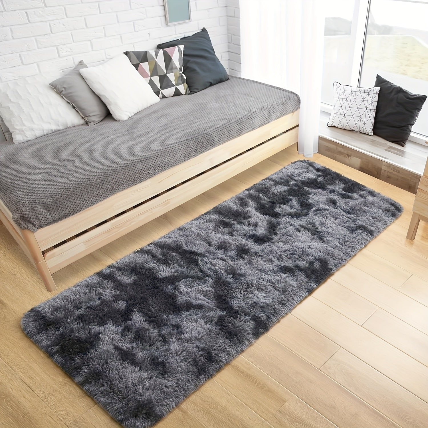 Koʻp rangli yashash xonasi va yotoqxona uchun qulay shag polyester soʻrgʻich mato