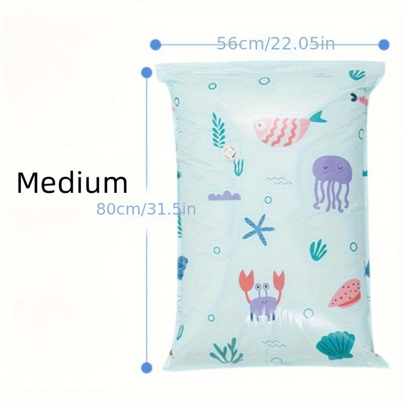 Plastic Vacuum Compression Bag for Clothes Bedding Lightweight Home Use