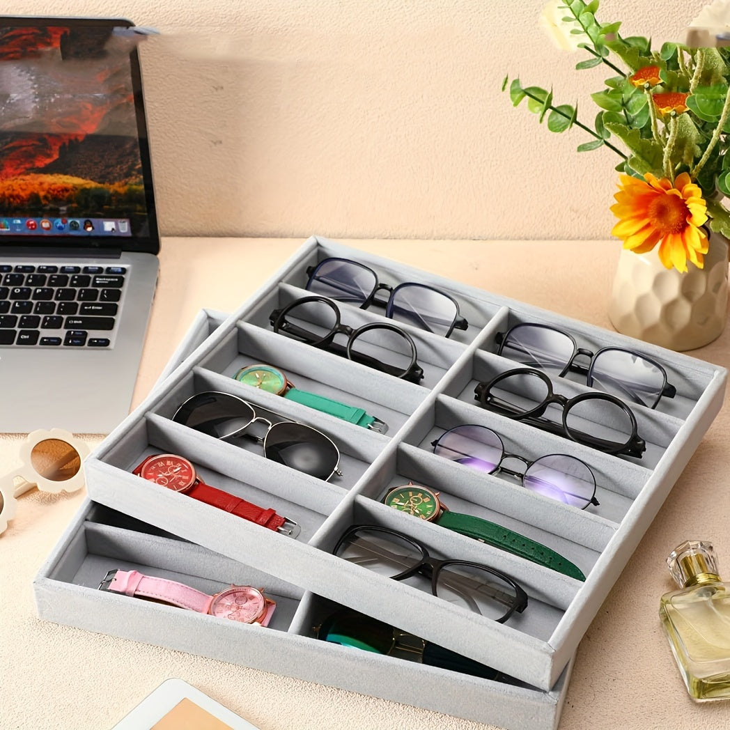 Органайзер для хранения очков с 10 отделениями, выставочный стенд для очков, туалетный столик, спальня, офис
