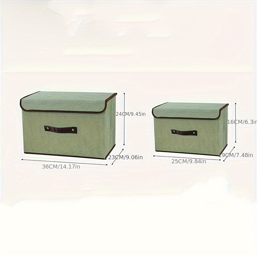 Caja de almacenamiento con tapa para organización de ropa a prueba de polvo diseño minimalista