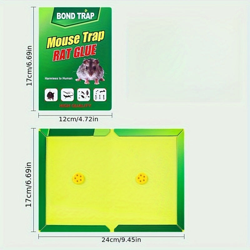 5pcs Non-Toxic Sticky Mouse Traps - Strong Adhesive Durable Invisible