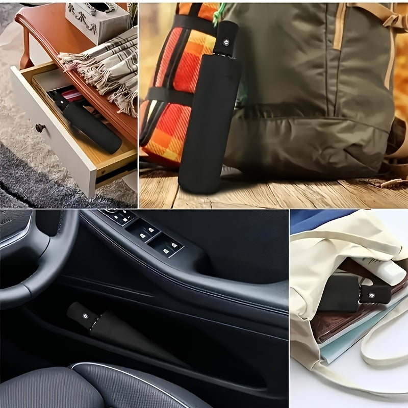 Automatic Eight-Bone Windproof Rain-Resistant Umbrella for Executives in Navy Blue Black Red Dark Green