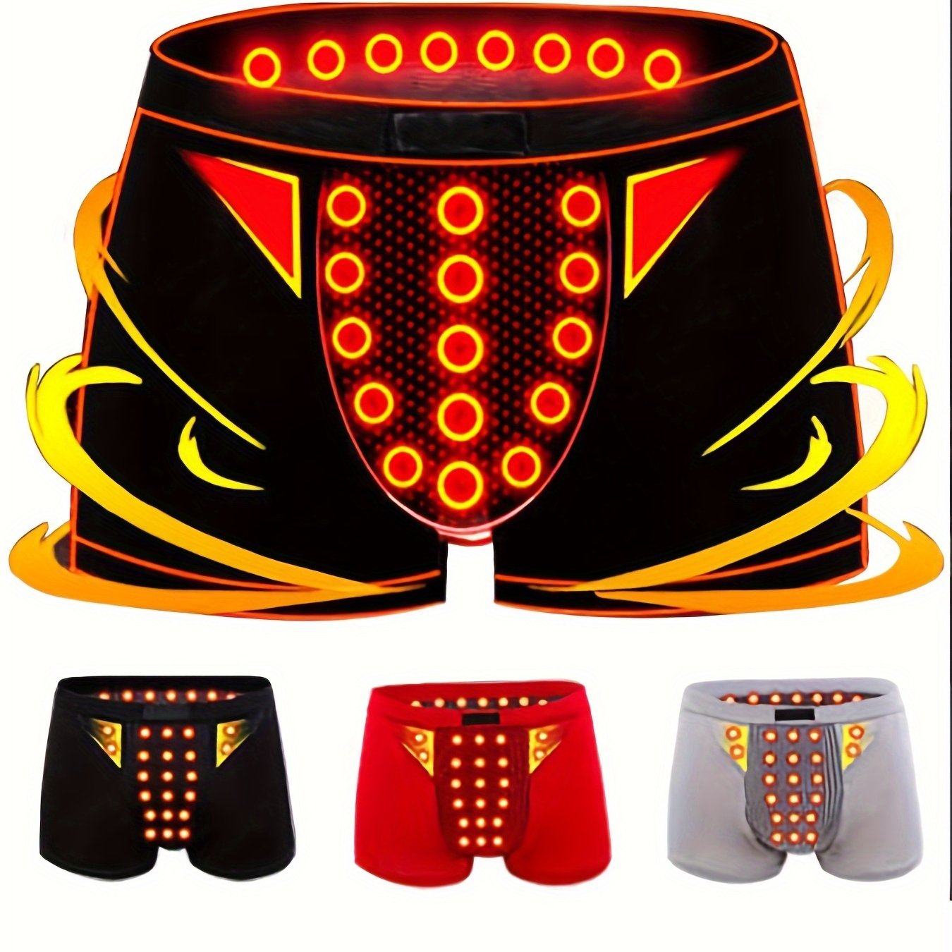 Boxers masculinos de algodón sólido y poliéster para uso diario y casual