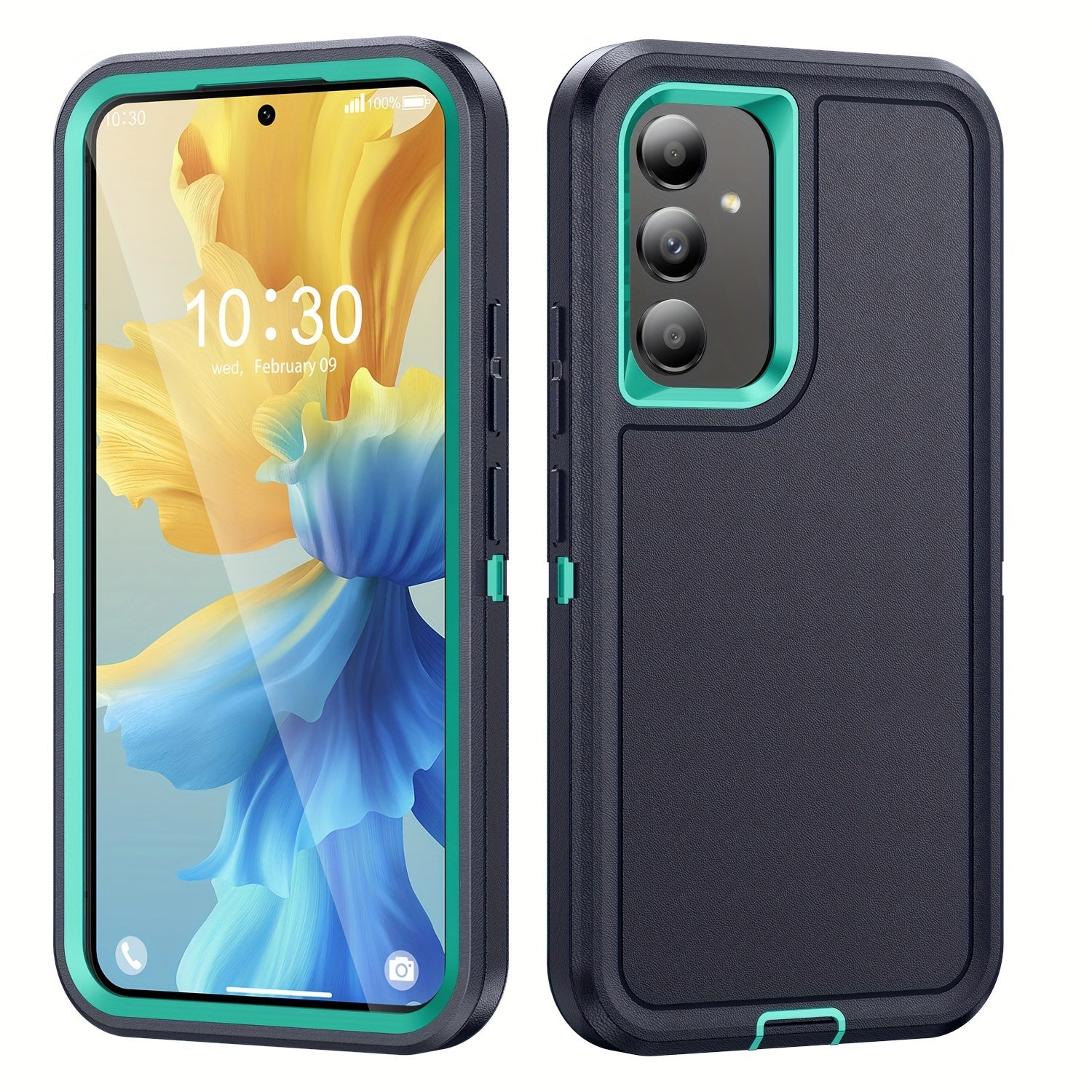 3-в-1 Ударопрочный чехол для ПК и телефона Samsung A15 A14 A13 A04s A54 A53 Всесторонняя защита