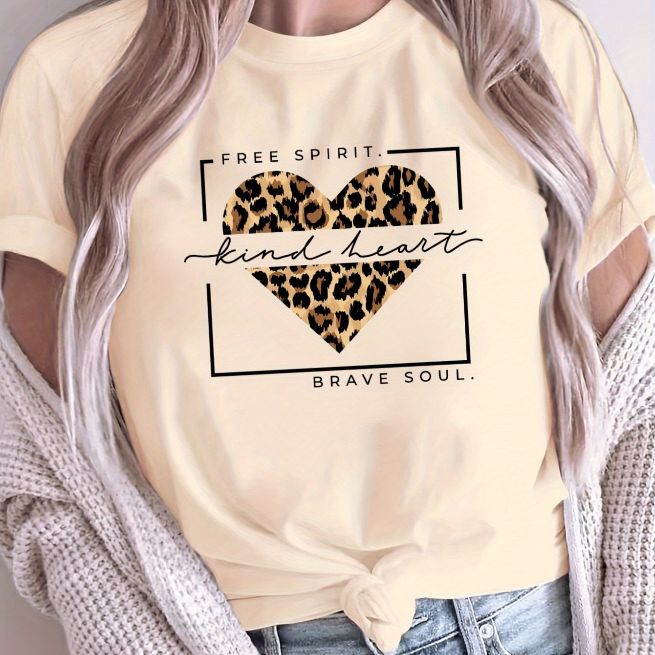 Women's Large Size Loose Fit T-Shirt Dark Grey Short Sleeve Breathable Comfortable