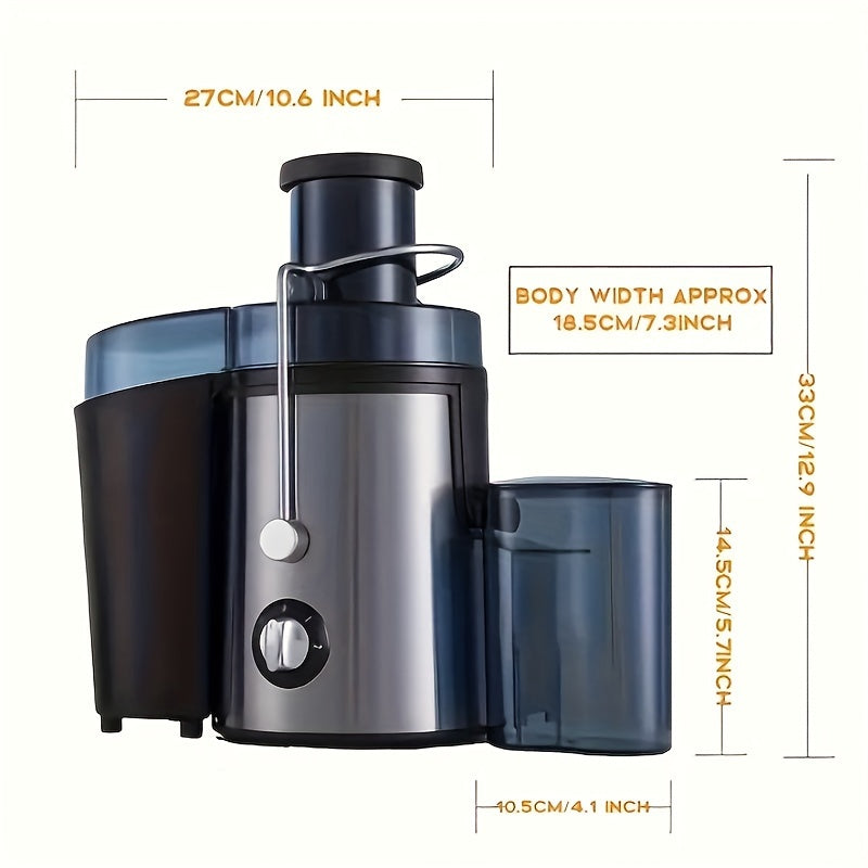 400W Stainless Steel Centrifugal Juicer Extractor for Fruits and Vegetables Easy Juicing