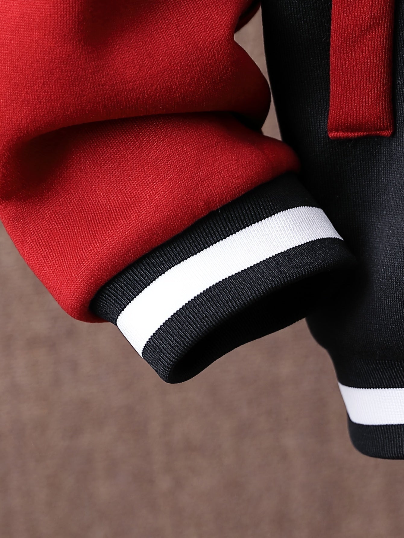 Boys Hoodie Color Block Long Sleeve Fall Winter Casual Polyester with "A" Print