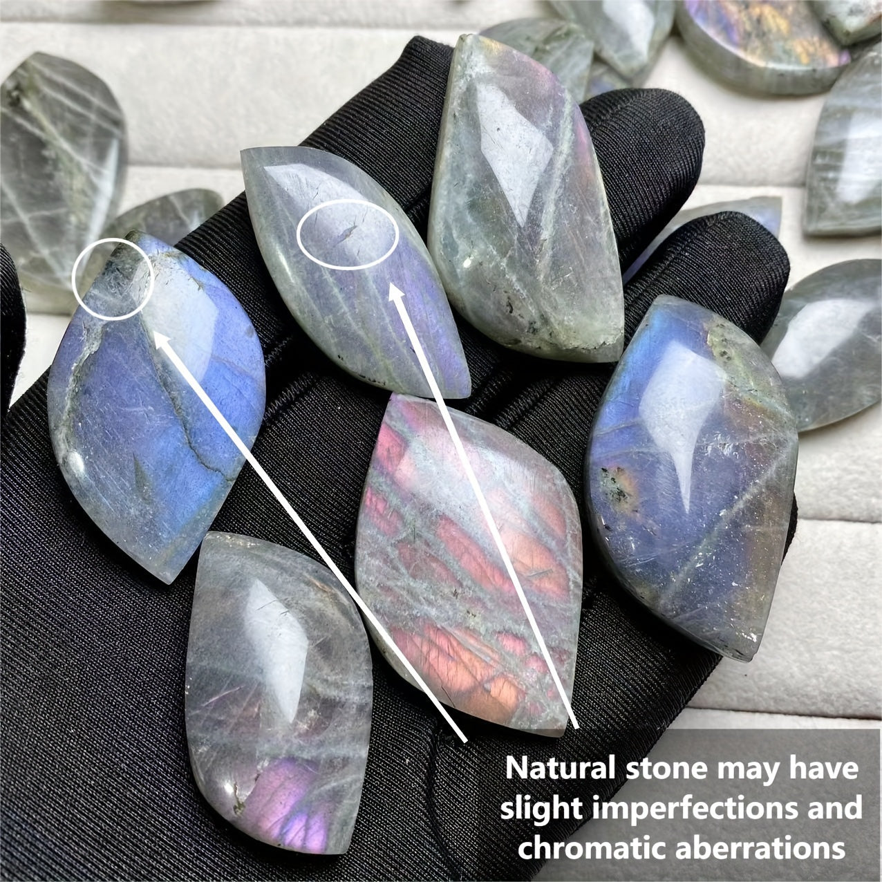 Two-Thirds Pieces Natural Purple Light Amethyst Gemstones Polished for Jewelry Making