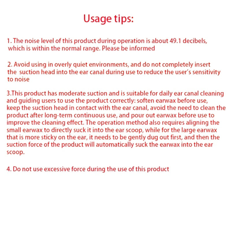 Battery-Free Earwax Cleaner Kit in Blue and White Ergonomic Design