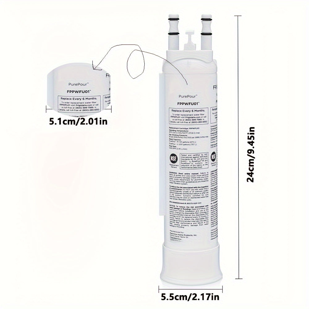 2 упаковки фильтров для воды и льда, совместимых с EPPWF01 FPPWFU01