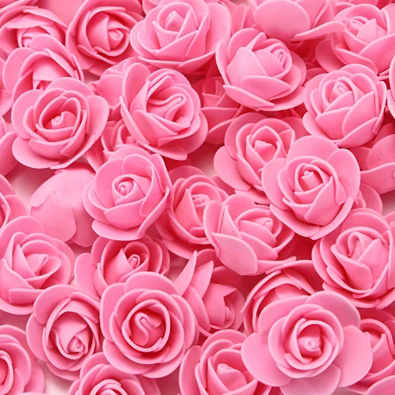 Artificial Rose Heads 100pcs for Weddings Garlands Interior Decor Gifts