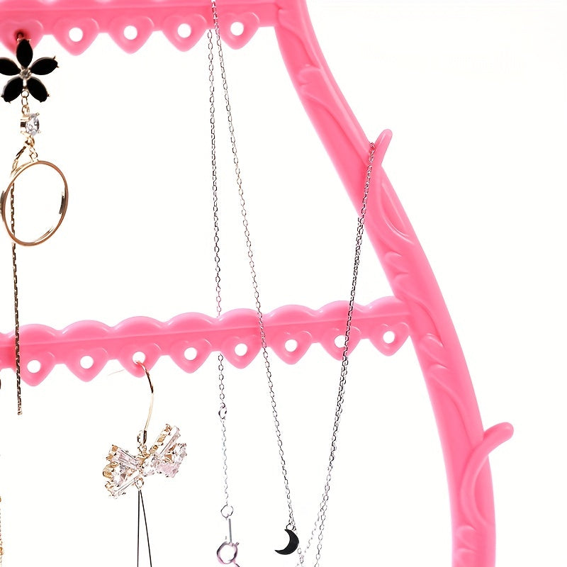 Jewelry Display Stand for Necklaces Earrings and Bracelets Wooden Home Decor Gift