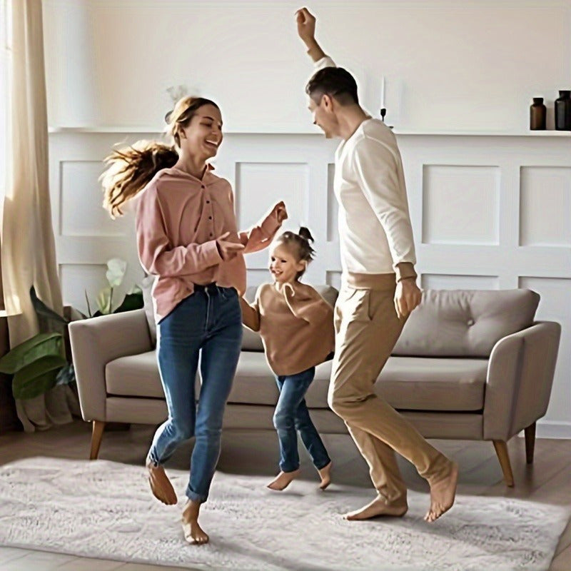 Set of 8 Silicone Rug Grippers with Strong Adhesive for Slipping and Curling Prevention