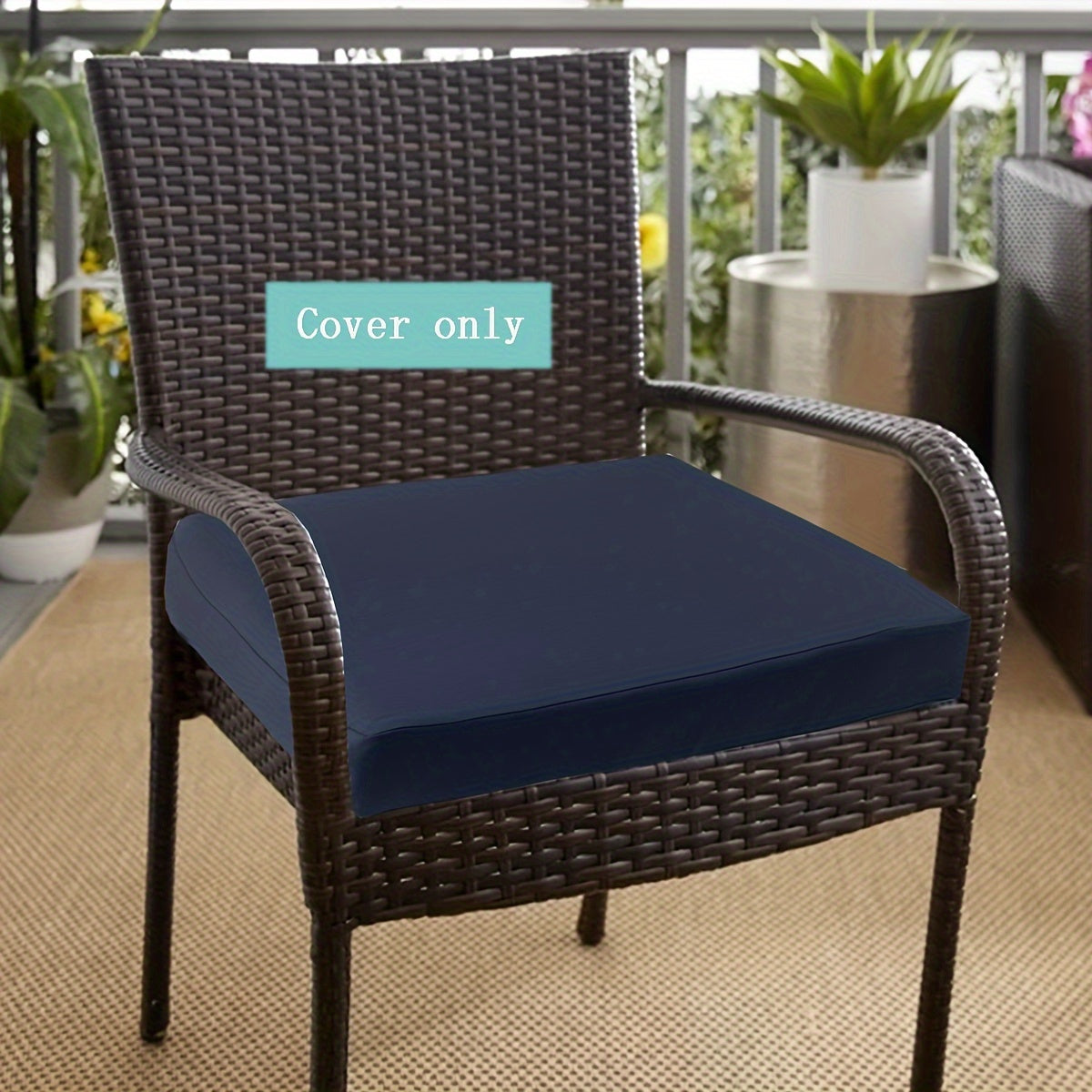 Полный чехол на молнии для диванной подушки, спинка, на открытом воздухе, дышащая ткань, комплект