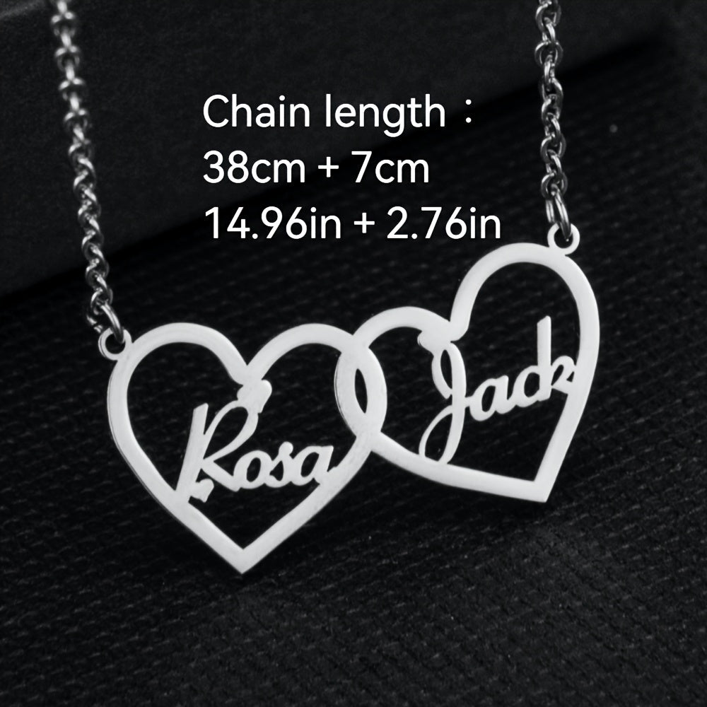 Shaxsiylashtirilgan zanglamas po'latdan yasalgan yurak marjon, o'yma bilan, 18K oltin qoplama, zamonaviy boho dizayni, juftliklar uchun mukammal sovg'a, ko'p maqsadli partiya aksessuar.