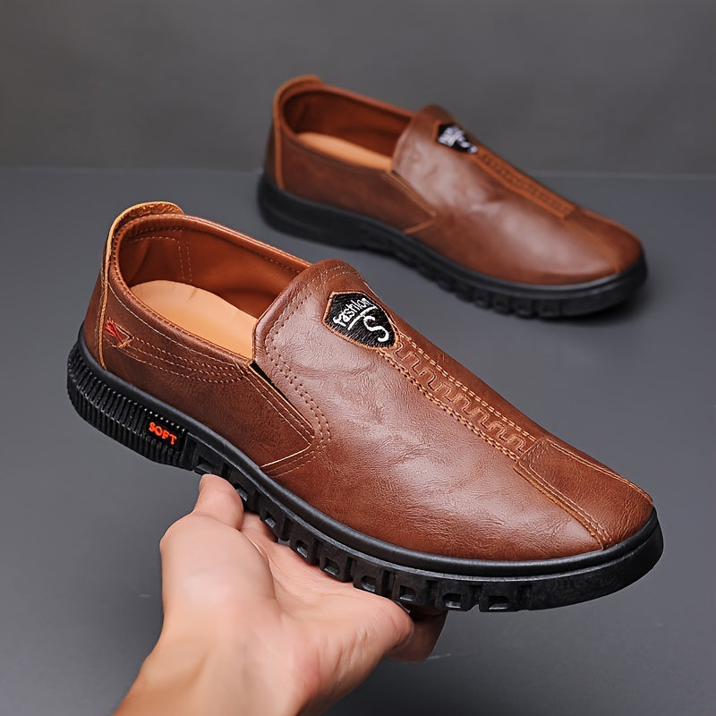 Men's Casual Slip-On Shoes for Men Fall Winter Solid Low Top Comfortable