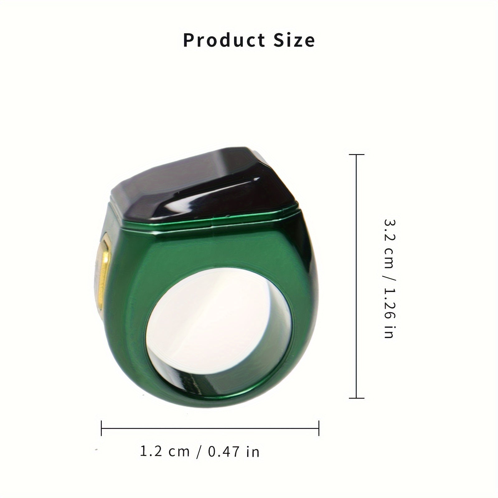 Черное умное кольцо Зикр с дисплеем 0,49 дюйма, беспроводный счетчик молитв, компас и управление через приложение