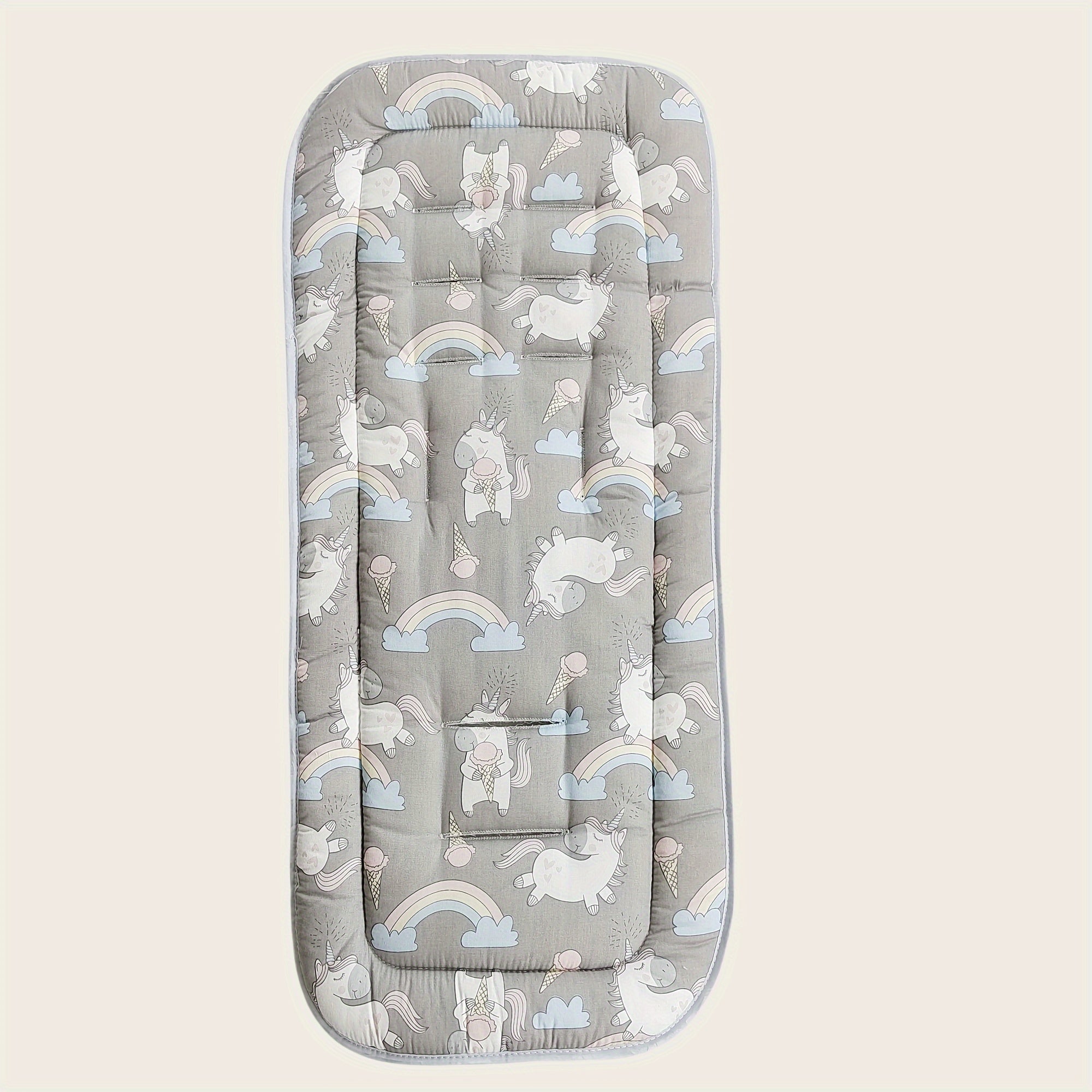 Reversible Cotton Baby Stroller Seat Liner for Newborns to 3 Years