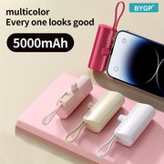 5000mAh Mini Portable Power Bank for iPhone and Android USB-C Charger