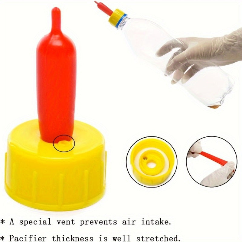 Plastic Animal Feeding Nipples for Sheep Goat Lamb Puppy Pack of 10